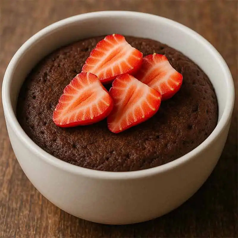 Enkla och hälsosamma choklad-äpplekakan med bara 3 ingredienser (klar på 2 minuter!)