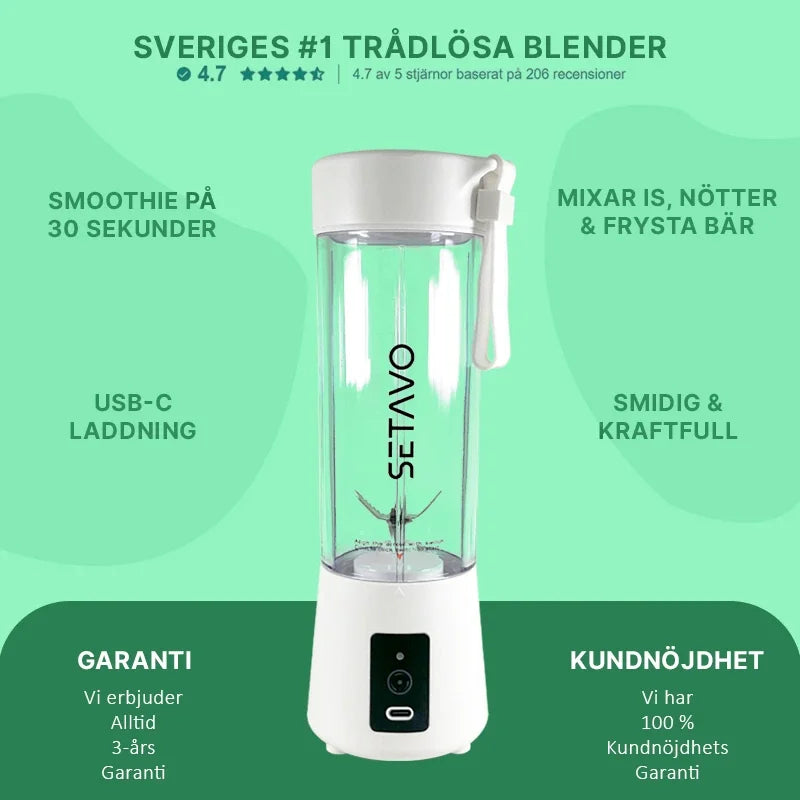 Setavo A6 | Cordless blender + bottom lid