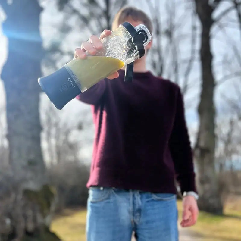 Setavo A9 Svart – Trådlös Blender 600ML | Kraftfull & Portabel Mixer