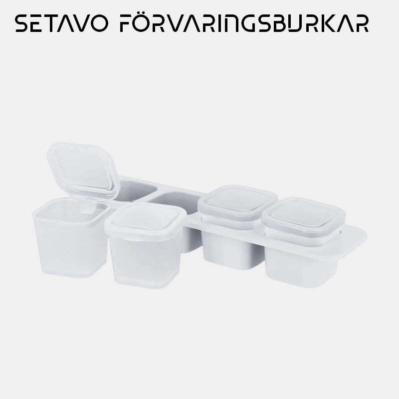 Förvaringsbrukar för kyl & frys - 4 pack, 5 cl